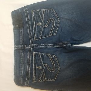 Silver SUKI Skinny Blue Jeans